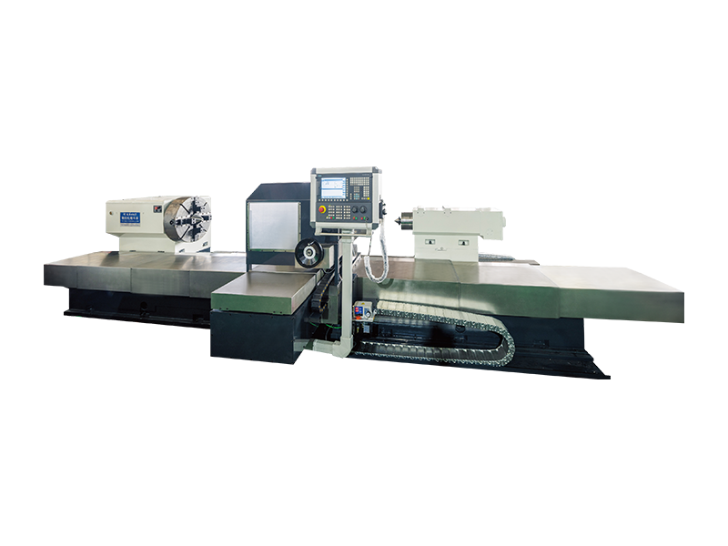 Ketepatan tugas berat CNC Roll-and-Toss Bersepadu Lathe